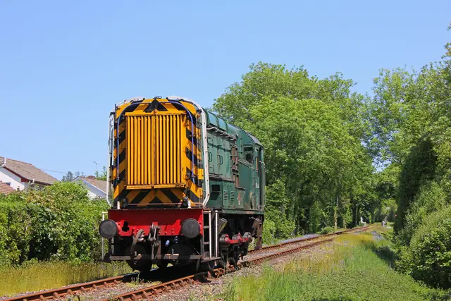 A heritage locomotive on the Bodmin & Wenford Railway