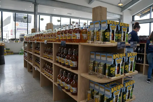 The farm shop at Healeys Cornish Cyder Farm