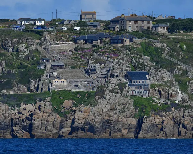 The Minack Theatre on the cliffs at Porthcurno