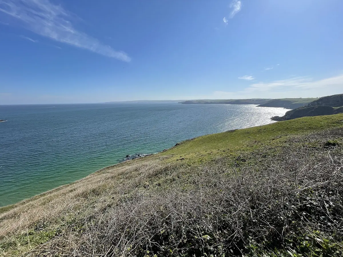 The coast path above Port Quin bay